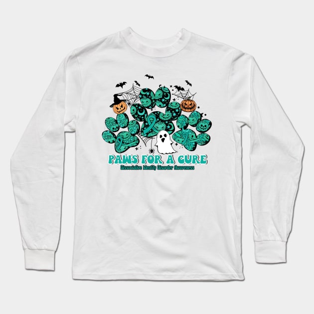 Dissociative Identity Disorder Awareness - paws for a cure halloween Long Sleeve T-Shirt by Gost